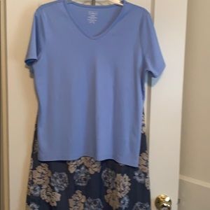 LL Bean matching skirt and shirt
